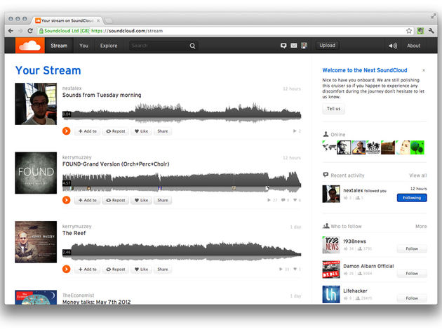 Musicians' favourite SoundCloud is currently being updated.