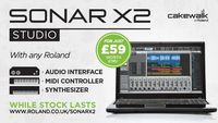 Buy Roland gear and get Cakewalk Sonar X2 Studio for £59
