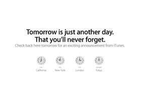 Apple and iTunes promise "day that you'll never forget"