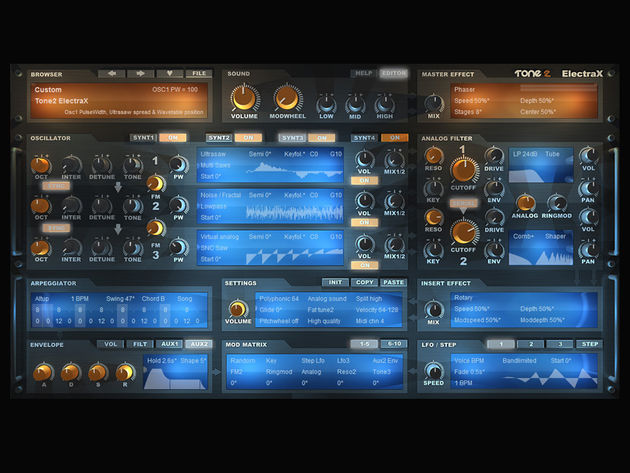 Tone2 ElectraX: the specs suggest that this could be a real power synth.