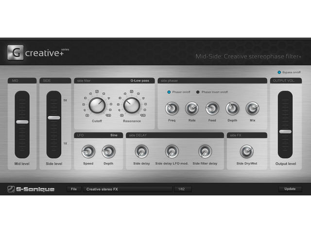 G-Sonique Mid-Side: Creative Stereophase Filter+