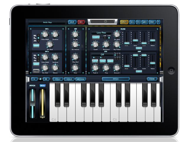 Arctic Keys All of Arctic Keys' synth parameters are displayed on one page.