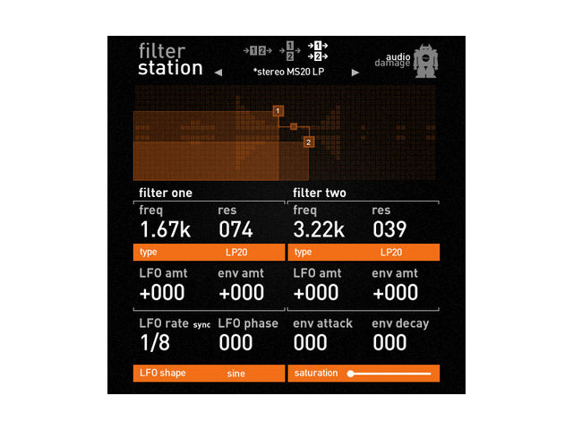 Audio Damage FIlterstation: "everything you need to get your noink on!"