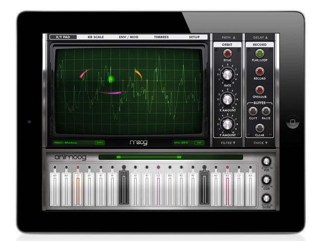 Moog Animoog Moog Animoog: a pro-quality synth for the iPad? Click the image to see more screenshots.