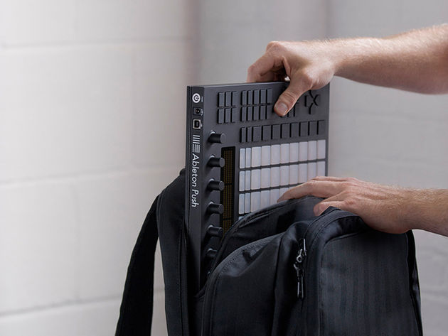Fits inside a backpack alongside a laptop