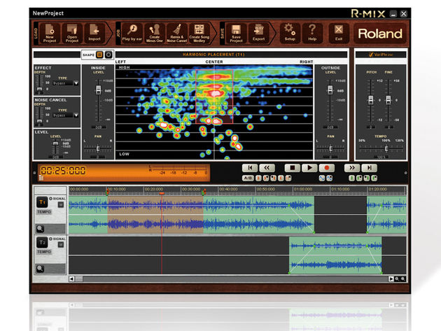 Roland R-Mix lets you 'visualise' the content of your stereo audio files