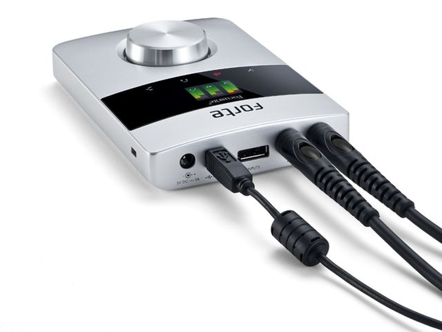 The breakout cable plugs in on the top.