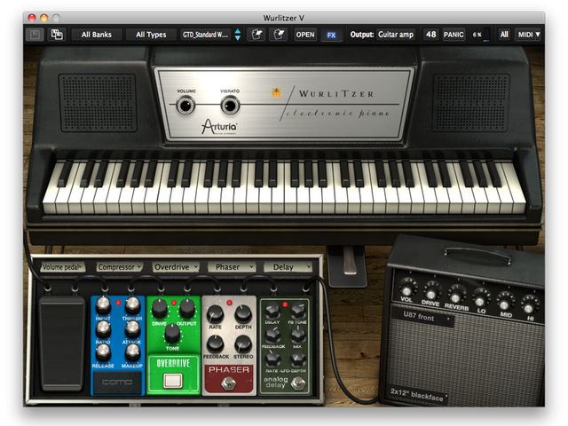 The Wurlitzer V looks suitably 'vintage'.