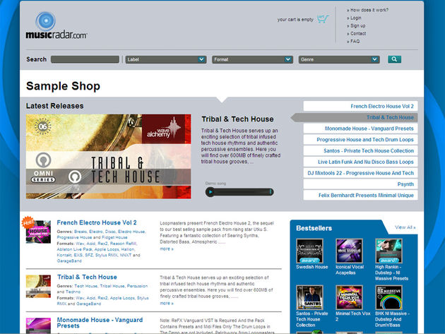 The MusicRadar sample store: find out what's new.
