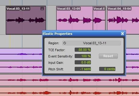 Elastic properties pro tools 8