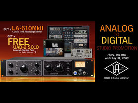 Buy recording channel, get UAD-2 Solo free