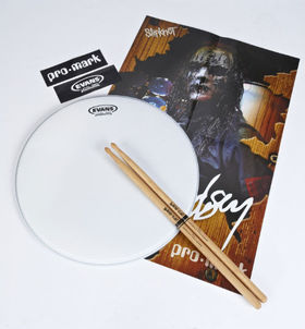 Subscribe to Rhythm and get an Evans Snare Head, a pair of Pro-Mark 5A sticks & Drum Key, plus Pro-Mark & Evans posters & Stickers