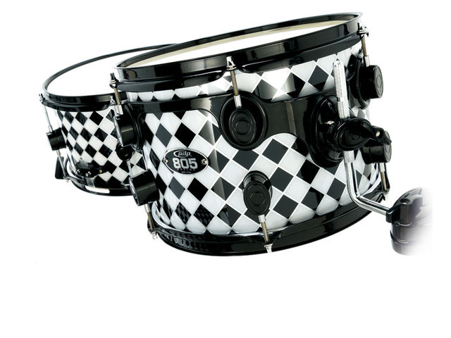 PDP 805 Kit A selection of stunning finishes and coloured shell hardware gives the kit a custom appearance