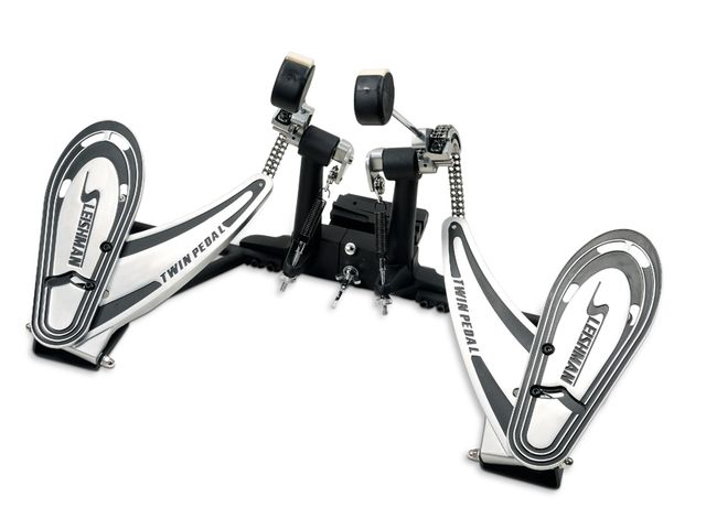The frame has an adjustable baseplate which clamps to the whole of the bass drum hoop to eliminate slippage