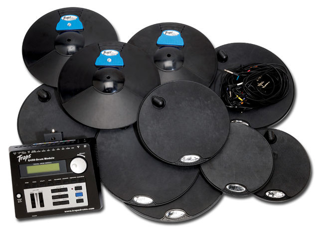 Traps Epad Kit The three moulded ABS cymbals also contain triggers
