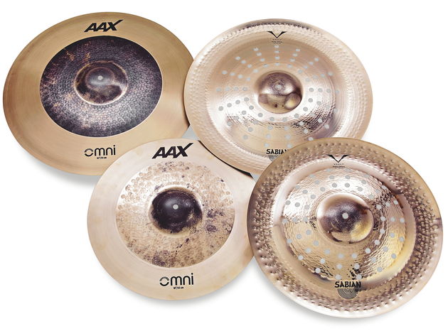 Sabian AAX OMNIs and Sabian Vault Holy Chinas Chad Smith helped design the Holy Chinas while JoJo Mayer worked on a new OMNI crash rider type of cymbal at the same time.