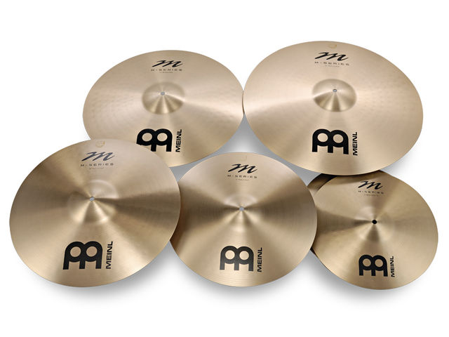 Meinl M-Series The cymbals are cut from sheets of bronze and are machine hammered and lathed.