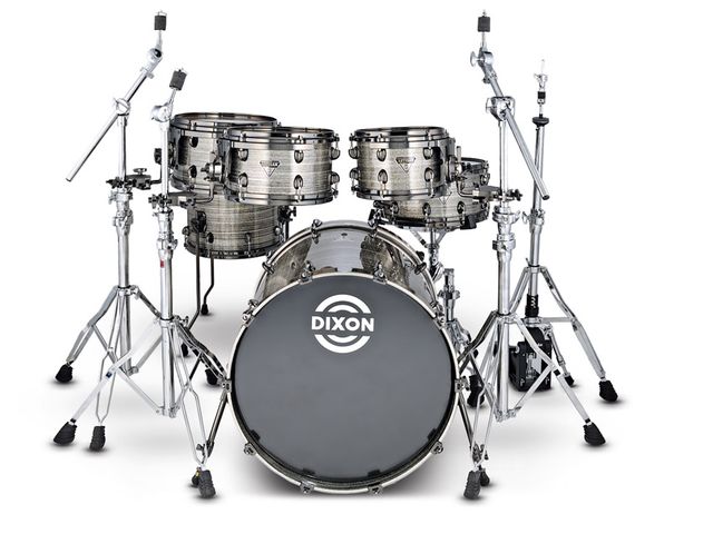 Dixon Artisan Custom Traditional Maple Series kit Small, shallow toms positively beg you to try out your fastest rolls.