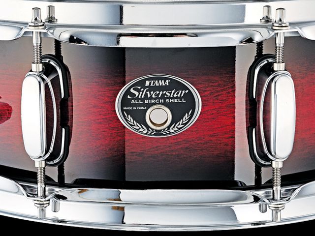 Tama Silverstar drum kit Transparent Red Burst is one of eight finishes on offer.