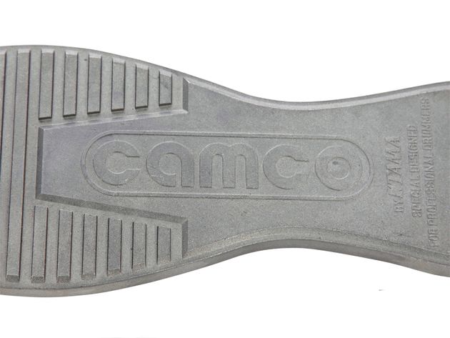 Tama Camco Anniversary Pedal The Camco logo takes pride of place on the ridged footboard.