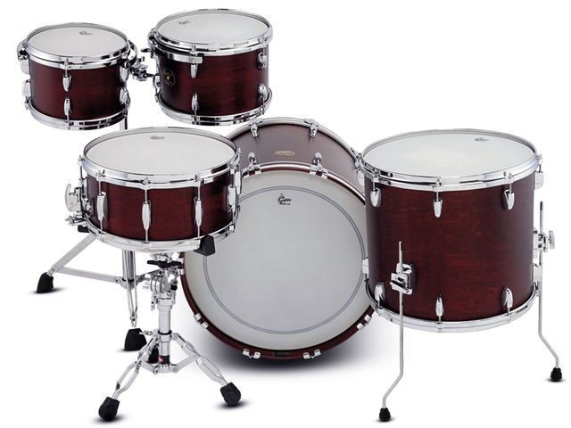 Gretsch USA Standard Kit The perfectly executed Satin Walnut finish is one of six available.