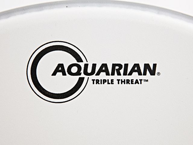 Aquarian Power Trio Heads The Triple Threat snare head lays claim to being the world's first three-ply head.