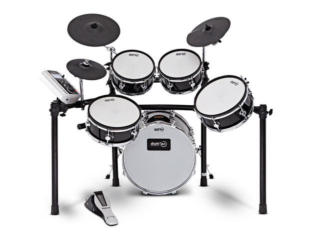 The Diabolo Rock Kit employs full-sized shells with sapeli wood exterior.