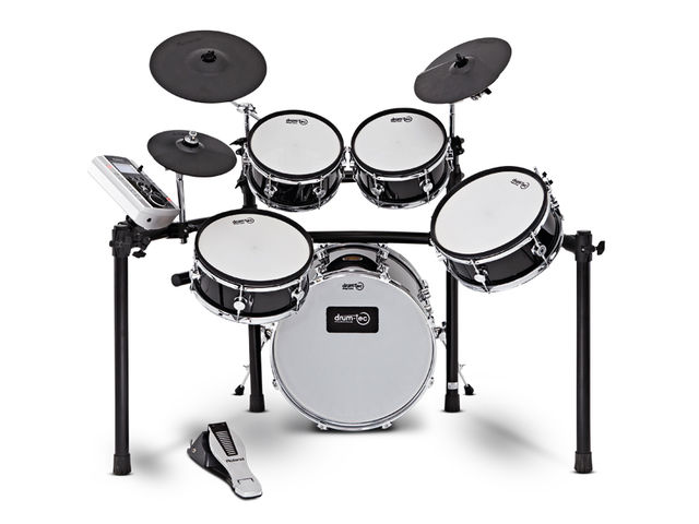 The Diabolo Rock Kit employs full-sized shells with sapeli wood exterior.