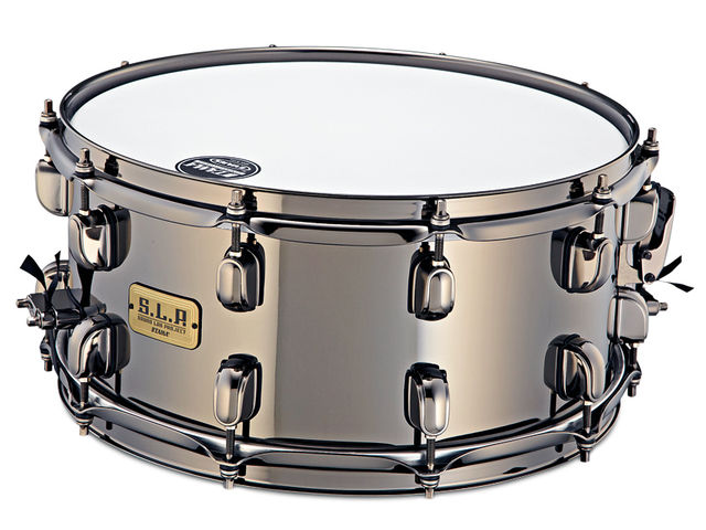 Tama SLP Metal Snare Drums Tama's Black Brass SLP snare is one bruiser of a drum.