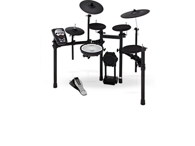 The TD-11K has a dual-zone PDX mesh pad for the snare and all-rubber models for each of the others drums