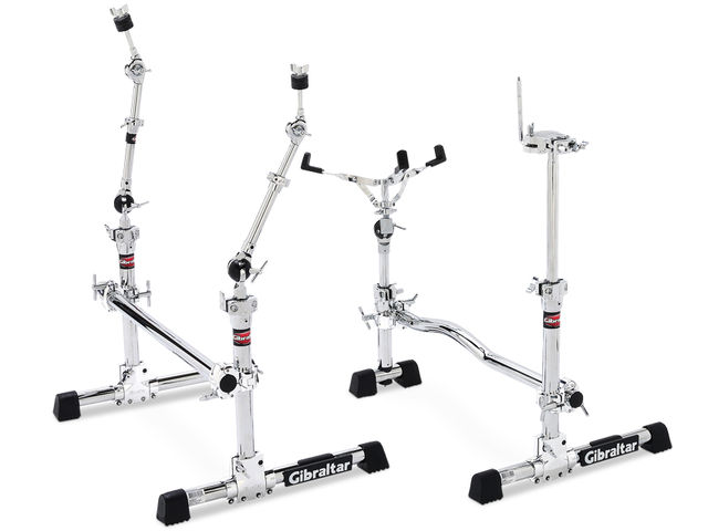 Stealth Racks use standard Gibraltar chrome-plated steel tubing