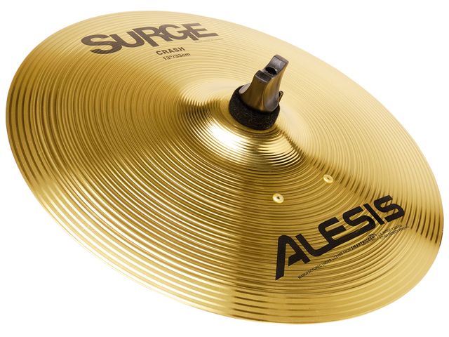 Alesis DM10 Pro electronic drum kit The Surge Cymbals are a great addition. The 13" crash and triple-zone 16" ride are chokeable and feel nicely metallic under the stick