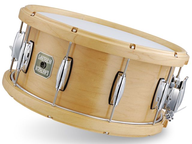 Gretsch Full Range Snare Drums The wooden model offers more fruity and colourful overtones, with a blunter response