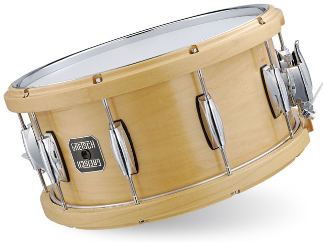 Gretsch Full Range Snare Drums The metal insert on this model enables much sharper rimshots and cross sticking