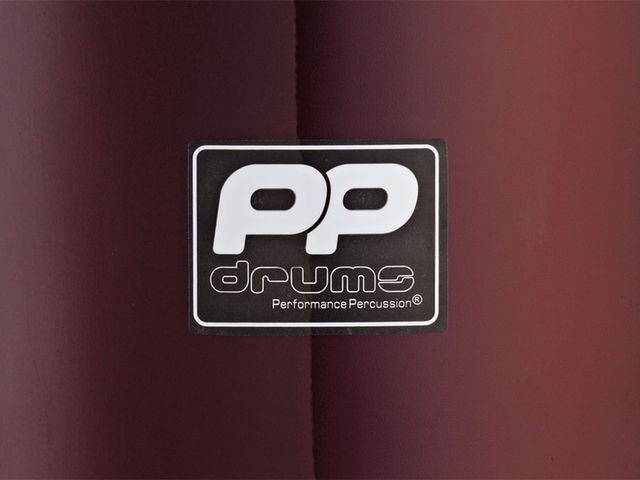 PP300R badge Drums feature a newly minted PP logo in a smart white-on-black design.
