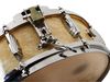 Leedy Extension throw-off with brass snare strap, double-flanged die-cast hoops and eight Ludwig Imperial lugs.
