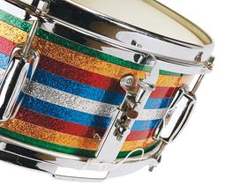 Vintage drum gear: Slingerland snares and Satin Flame Pearl kit