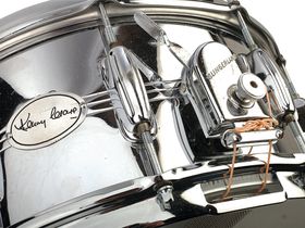 Vintage drum gear: Slingerland snares and Satin Flame Pearl kit