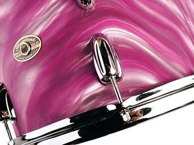 Vintage drum gear: Slingerland snares and Satin Flame Pearl kit