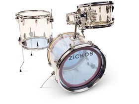 Vintage drum gear: Zickos Transparent Drum Kit