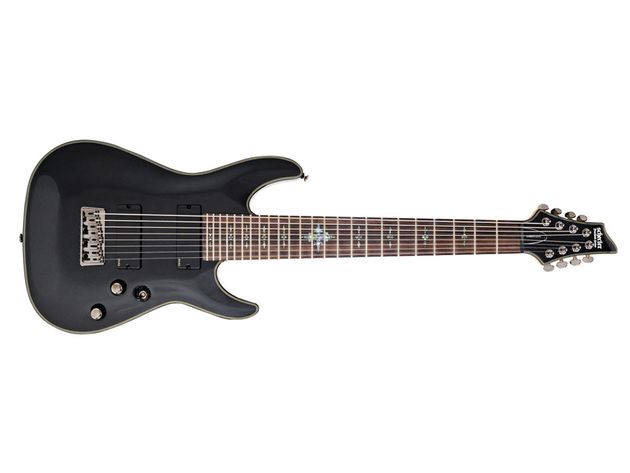 Eight strings can make for tricky work for small hands, but the body is comfortable, giving good fret access.