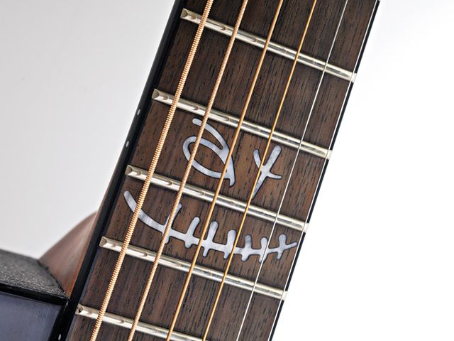 Ovation DJA34 Bone Yard DJ Ashba's Demented Collection adds attitude to the Ovation line-up.