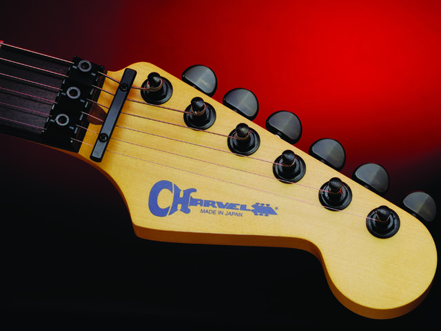 Charvel San Dimas Wild Card The Wild Card's Strat-style headstock.