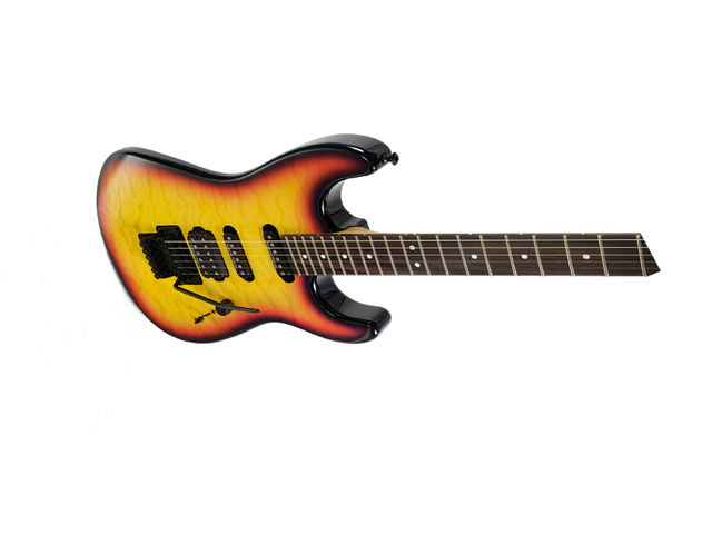 Charvel San Dimas Wild Card The San Dimas comes with a Molten Lava Crust paintjob.