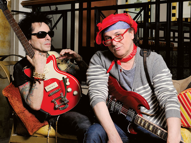 New York Dolls Earl Slick (left) and Sylvain Sylvain (right).