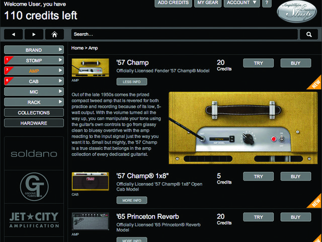 IK Multimedia Amplitube Custom Shop The Custom Shop will keep on expanding, so you can keep adding to your kit.