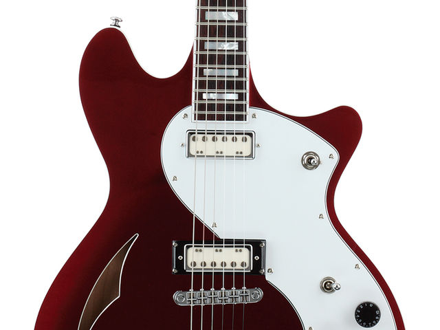 Schecter TSH-1 The TSH-1 is available in silver, as well as in red.