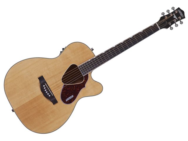 What madness is this? A triangle instead of a circle? You'll stand out from the crowd with the Gretsch Rancher's eye-catching triangular soundhole.