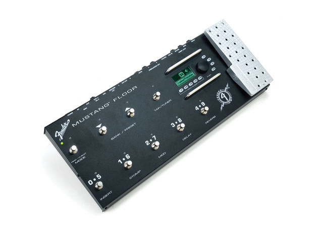 Fender Mustang Floor The Fender Mustang Floor's satisfyingly solid chassis boasts nine footswitches.