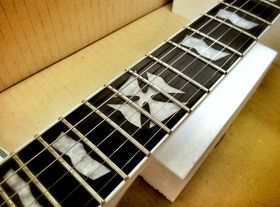 In pictures: LTD Kirk Hammett KH-WZ White Zombie & James Hetfield Iron Cross SW unboxed